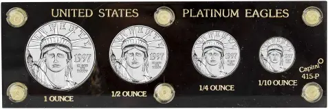 1997 Platinum Eagle Four Coin Set 