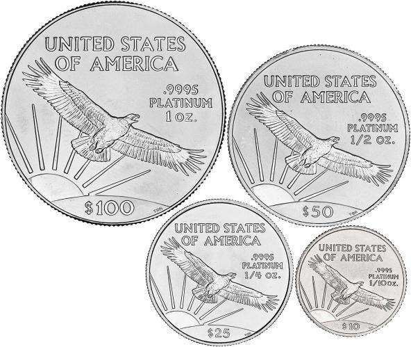 1998 US Platinum Eagle Coin Set | Chards