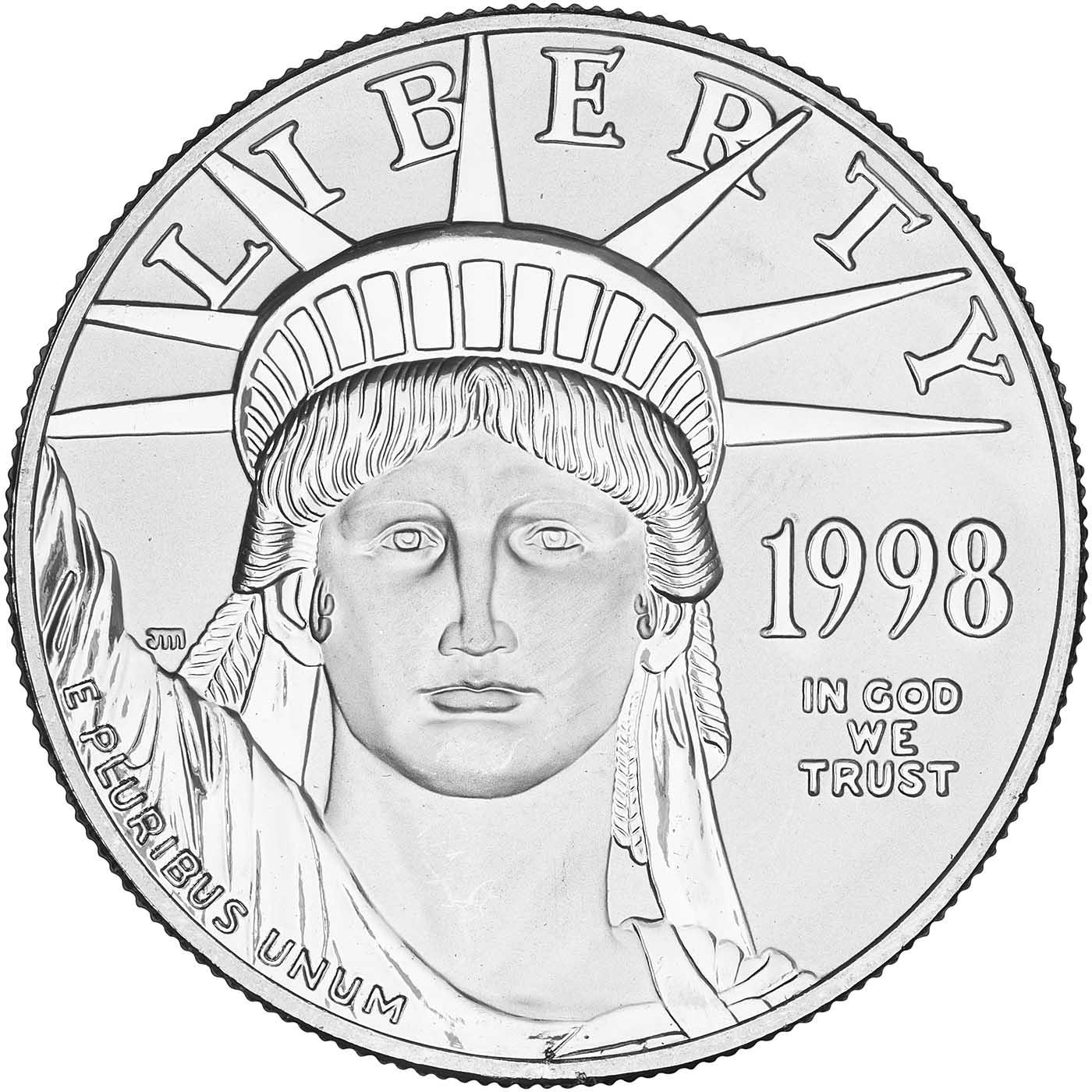 1998 American Eagle Platinum Proof 4枚セット 1998 American Eagle Platinum Proof 4枚セット 1998 Platinum Eagle