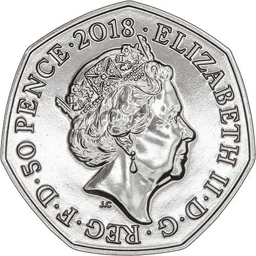 2018 UK Coin 50p BU Beatrix Potter - Peter Rabbit 23449