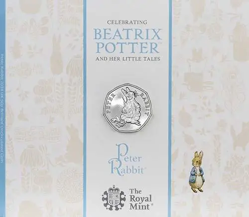 2018 UK Coin 50p BU Beatrix Potter - Peter Rabbit 23448