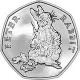 2018 UK Coin 50p BU Beatrix Potter - Peter Rabbit