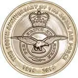 2018 UK Coin £2 BU RAF Centenary Badge