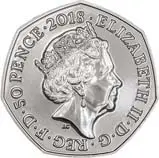 2018 UK Coin 50p BU Beatrix Potter - Flopsy Bunny 24961