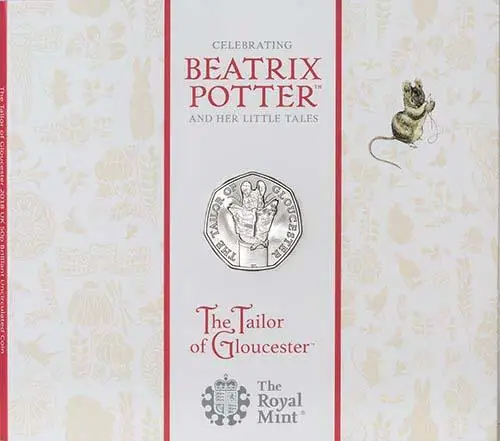 2018 UK Coin 50p BU Beatrix Potter - The Tailor of Gloucester 21205