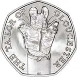 2018 UK Coin 50p BU Beatrix Potter - The Tailor of Gloucester