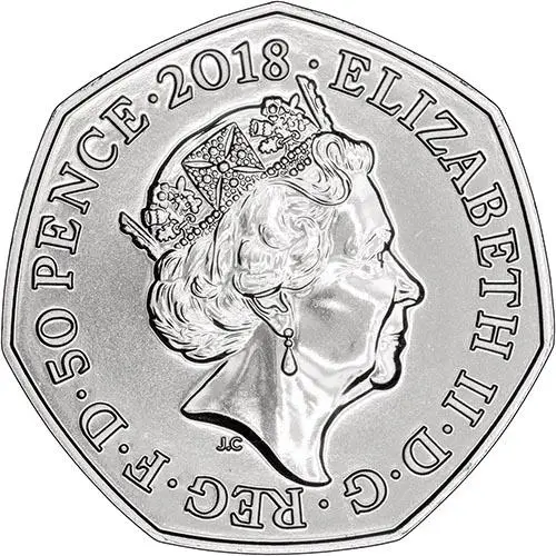 2018 UK Coin 50p BU Beatrix Potter - Mrs Tittlemouse 24666