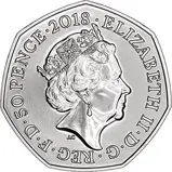 2018 UK Coin 50p BU Beatrix Potter - Mrs Tittlemouse 24666