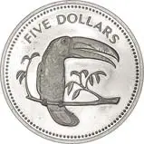 1974 Whole Coin Set Belize Proof Wild Birds - 8 Coins 24083