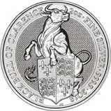 2018 2 oz Silver Queen's Beasts Bullion Coin Black Bull of Clarence