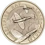 2018 UK Coin £2 BU RAF Centenary Spitfire