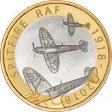 2018 UK Coin £2 Silver Proof RAF Centenary Spitfire