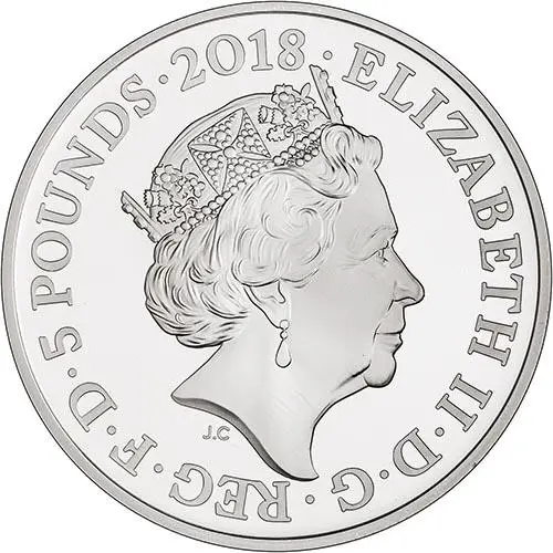 2018 Whole Coin Set UK £5 Silver Proof Portraits of Britain - 4 Coins 23520