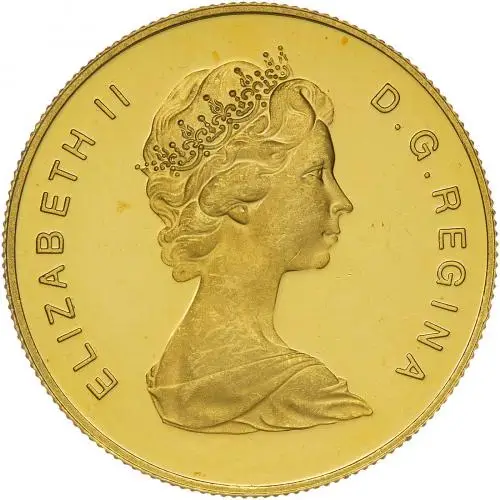 1979 Gold Proof Canadian Dollar $100  Coin Single Canada Grade C obverse