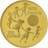 1979 Gold Proof Year of the Child Canadian $100 Coin - Grade C