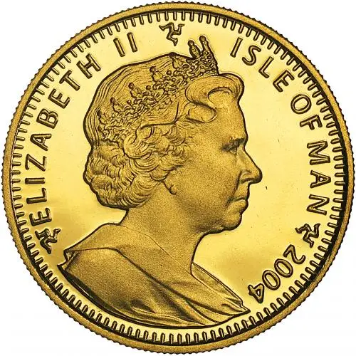 2004 Isle of Man 1/5 oz Gold Cat Bullion Coin obverse
