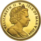 2004 Isle of Man 1/5 oz Gold Cat Bullion Coin obverse