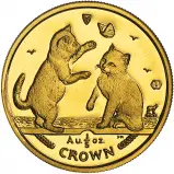 2004 0.2 oz Gold Coin Cat Isle of Man