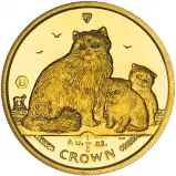 2007 0.2 oz Gold Coin Cat Isle of Man