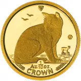 1990 Manx New York Alley Cat  0.1 oz Gold Bullion Coin