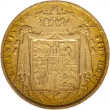 1826 Ex-Mounted Gold Double Sovereign George IV Coin - Graded Fine