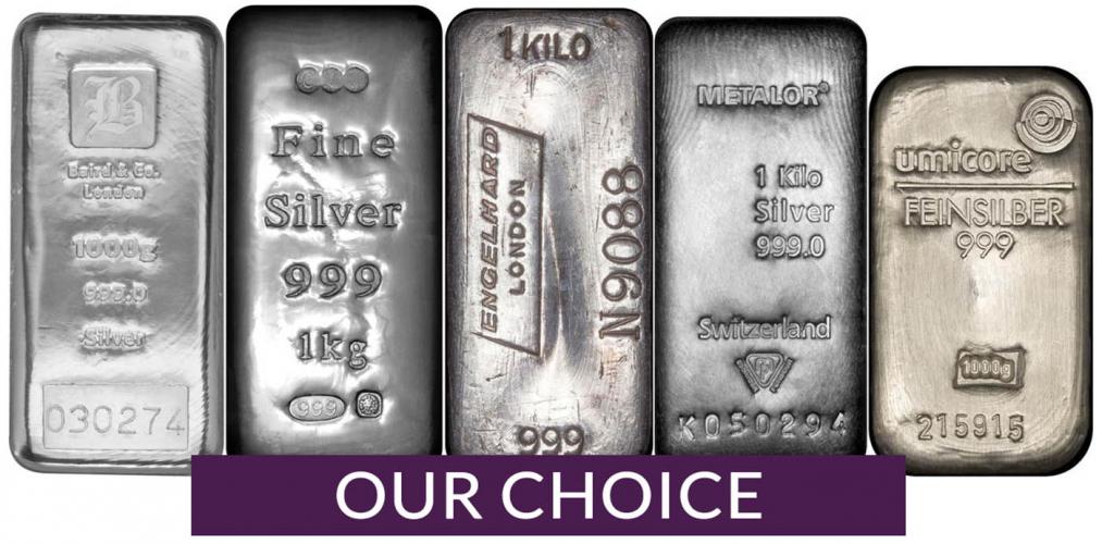 1kg Silver Bars L Investment Bullion L Chards 705 97
