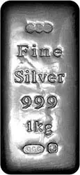 1 Kg Silver Bar Our Choice Pre-Owned Generic 