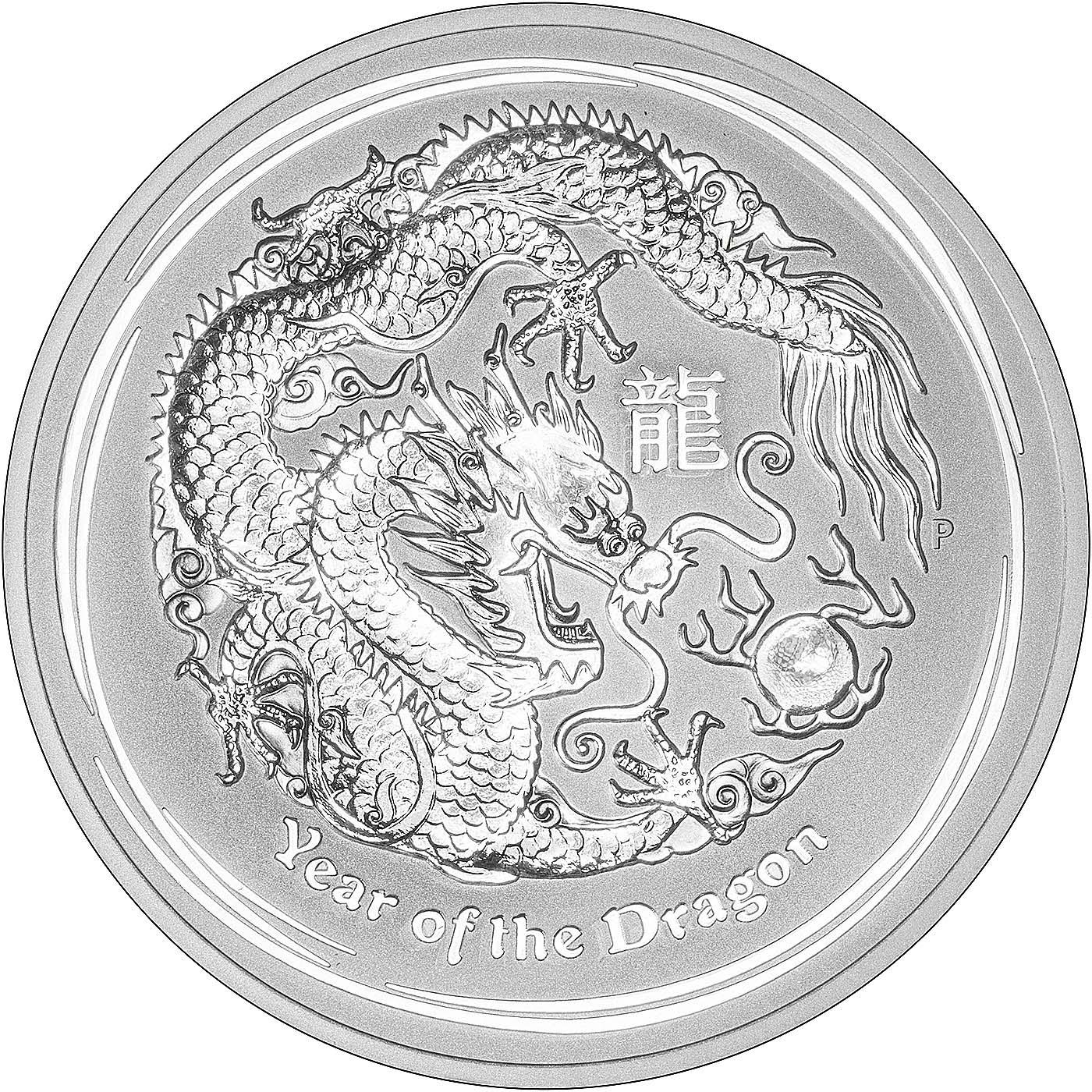 2012 Silver Year of the Dragon 10 oz Bullion Coin | Chards
