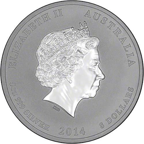 2014 Silver Year of the Horse 5 oz Bullion Coin | Chard