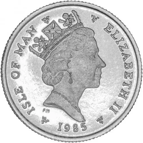 1985 Platinum 0.1 Ounce Noble  Coin Single United Kingdom obverse
