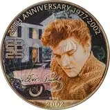 2002 Silver USA Eagle Elvis 25th Anniversary BU Pink Cadillac Bullion