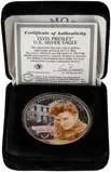 2002 Silver USA Eagle Elvis 25th Anniversary BU Pink Cadillac Bullion 24312