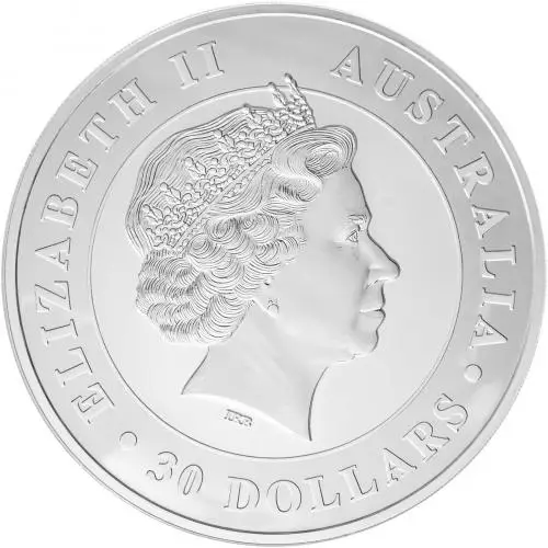 2010 Silver 1 Kilogram Kookaburra Coin Single Australia Perth Mint obverse