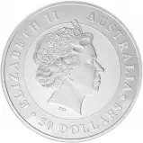 2010 Silver 1 Kilogram Kookaburra Coin Single Australia Perth Mint obverse