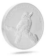 2010 Silver 1 Kilogram Kookaburra Coin Single Australia Perth Mint side view