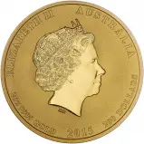 2015 2 oz Gold Year of the Goat Australian Bullion Coin Obverse