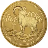 2015 2 oz Gold Year of the Goat Australian Bullion Coin