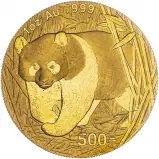 2001 1 oz Gold Panda 500 Yuan Bullion Coin