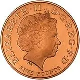 2006 UK Coin £5 / Crown Gold Proof The Queen's 80th Birthday w/o Box 24138