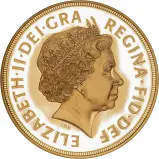 Obverse 2002 4-Coin Gold Proof Sovereign Set