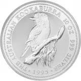 1995 Silver 10 oz Kookaburra Bullion Coin Pre-Owned