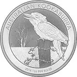 2016 1 oz Silver Coin Kookaburra Bullion