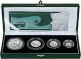 2003 Whole Coin Set Britannia Silver Proof - 4 Coins