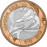2012 UK Coin £2 Silver Proof Olympic Handover to Rio