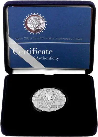 2001 Victorian Centenary Silver Proof £5 in Presentation Box