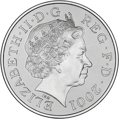 2001 Victorian Centenary Silver Proof £5 Obverse