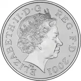 2001 Victorian Centenary Silver Proof £5 Obverse