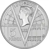 2001 Victorian Centenary Silver Proof £5