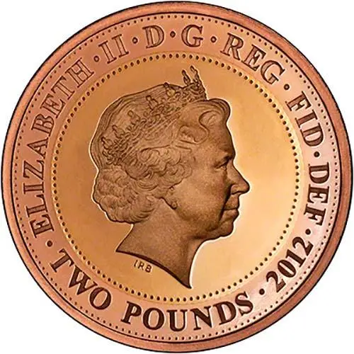2012 UK Coin £2 Gold Proof Olympic Handover to Rio 25080
