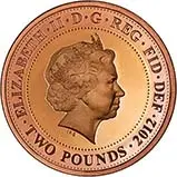 2012 UK Coin £2 Gold Proof Olympic Handover to Rio 25080